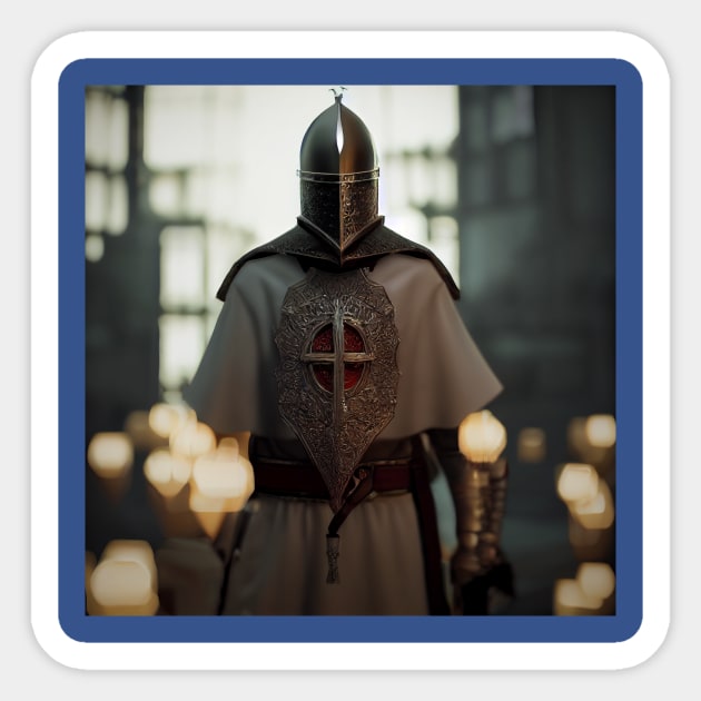 Knights Templar in The Holy Land Sticker by Grassroots Green